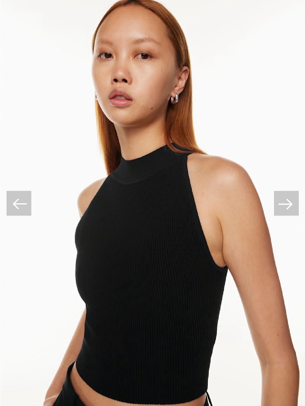 Aritzia Babaton Sculpt Knit Halter Top